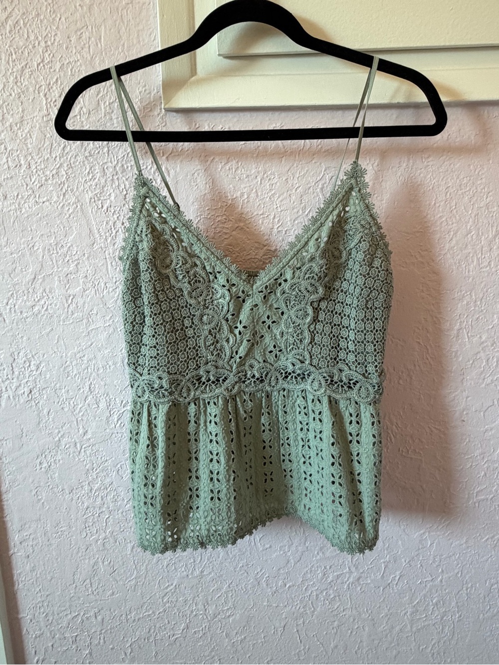 V-Neck Cami Top - Sage Green